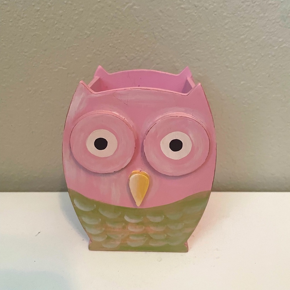 Pottery Barn Kids Owl Shaped Pencil Holder